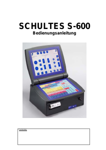 Bedienungsanleitung Schultes S-600 Registrierkasse