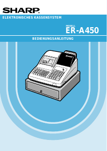 Bedienungsanleitung Sharp ER-A450 Registrierkasse