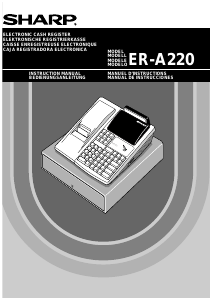 Bedienungsanleitung Sharp ER-A220 Registrierkasse