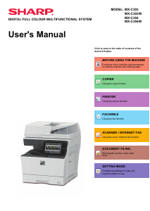 Manual Sharp MX-C303W Multifunctional Printer