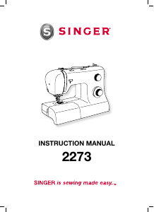 Manual de uso Singer 2273 Máquina de coser