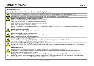 Bedienungsanleitung Sonoswiss SW 3 H Ultraschallreiniger