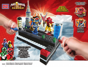 Manuale Mega Bloks set 5824 Power Rangers Claw battlezord vs. Mooger