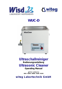 Bedienungsanleitung WiseClean WUC-D06H Ultraschallreiniger