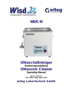 Handleiding WiseClean WUC-D10H Ultrasoon reiniger