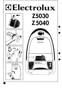 Bruksanvisning Electrolux Z5040 Excellio Støvsuger