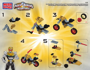 Bedienungsanleitung Mega Bloks set 5846 Power Rangers Roboritter – Hero Racer