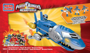 Bruksanvisning Mega Bloks set 5863 Power Rangers Haj mechazord