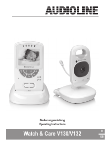 Manual Audioline Watch and Care V132 Baby Monitor