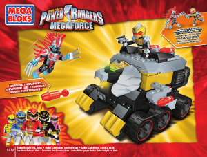 Handleiding Mega Bloks set 5872 Power Rangers Robo knight vs. Vrak