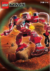 Manuale Lego set 7314 Life on Mars Robot da ricognizione