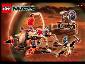Bruksanvisning Lego set 7316 Life on Mars Grävmaskin