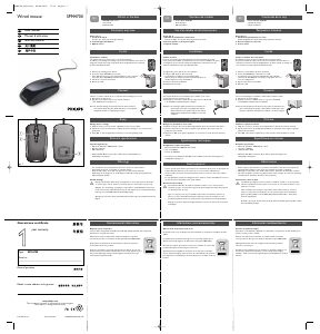 Manual de uso Philips SPM4700BB Ratón