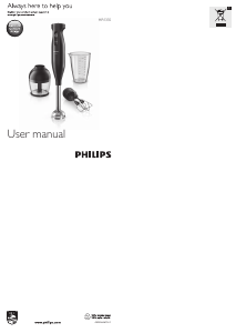 كتيب Philips HR1335 خلاط يدوي