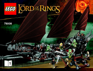 Manual de uso Lego set 79008 Lord of the Rings Emboscada en el Barco Pirata