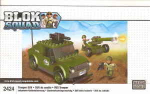 Manual Mega Bloks set 2424 Blok Squad Trooper SUV