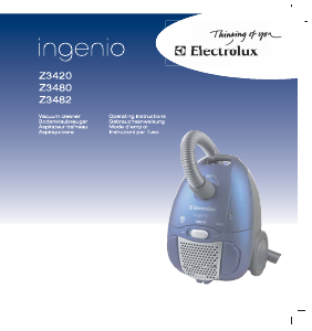 Mode d’emploi Electrolux Z3420 Ingenio Aspirateur