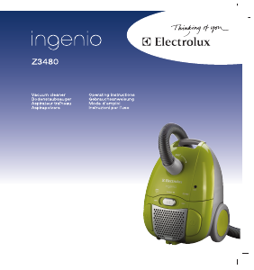 Manual Electrolux Z3480 Ingenio Vacuum Cleaner
