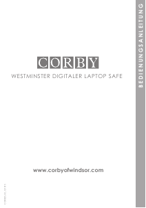 Bedienungsanleitung Corby Westminster Safe