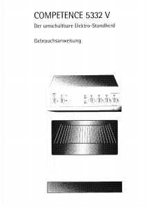 Bedienungsanleitung AEG 5332V-W Herd