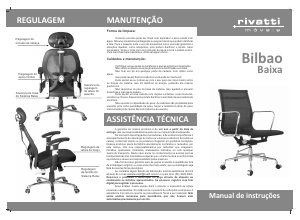 Manual Rivatti Bilbao Baixa Cadeira de escritório