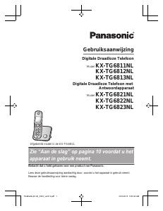 Handleiding Panasonic KX-TG6812NL Draadloze telefoon