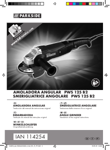 Manuale Parkside IAN 114254 Smerigliatrice angolare