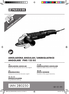 Manuale Parkside IAN 280250 Smerigliatrice angolare