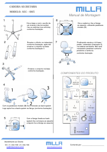 Manual Milla SEC-005 Cadeira de escritório