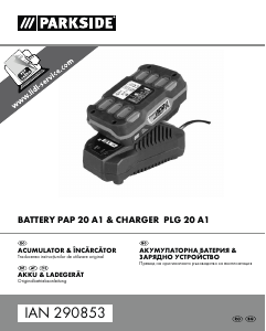 Manual Parkside IAN 290853 Încărcător de baterie