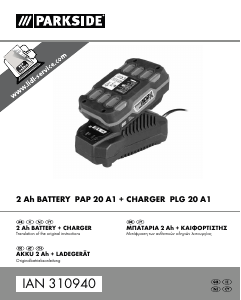 Manual Parkside IAN 310940 Battery Charger