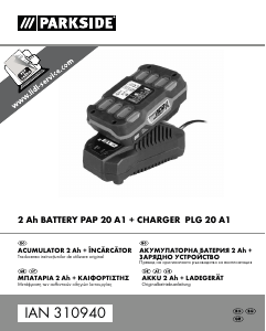 Manual Parkside IAN 310940 Încărcător de baterie