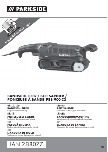 Handleiding Parkside IAN 288077 Bandschuurmachine