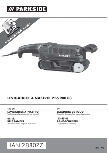 Manuale Parkside IAN 288077 Levigatrice a nastro