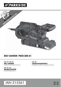 Handleiding Parkside IAN 315561 Bandschuurmachine