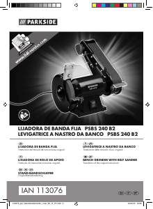 Manuale Parkside IAN 113076 Smerigliatrice da banco