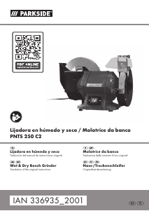 Manual de uso Parkside IAN 336935 Amoladora de banco