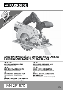 Manual Parkside IAN 291870 Circular Saw