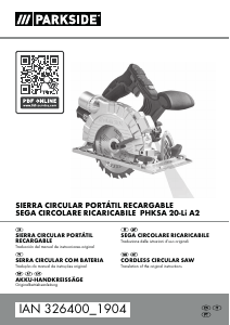 Manual Parkside IAN 326400 Serra circular