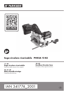 Manuale Parkside IAN 341774 Sega circolare