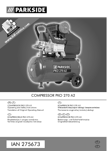 Instrukcja Parkside IAN 275673 Kompresor