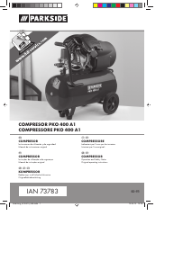 Manuale Parkside IAN 73783 Compressore