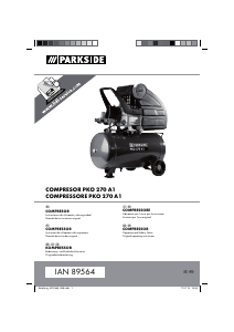 Manual de uso Parkside IAN 89564 Compresor