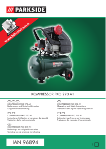 Handleiding Parkside IAN 96894 Compressor