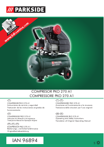 Manual Parkside IAN 96894 Compressor