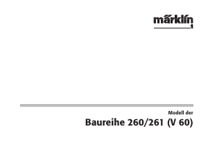 Mode d’emploi Märklin 54323 BR 261 DB Diesel Train miniature