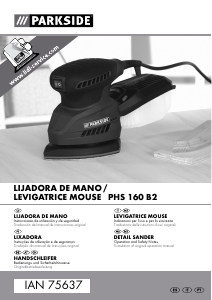 Manual Parkside IAN 75637 Lixadeira delta