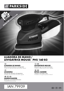 Manual Parkside IAN 79939 Lixadeira delta