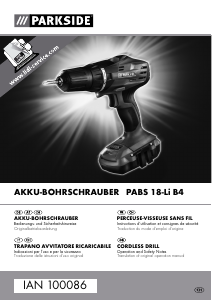 Mode d’emploi Parkside IAN 100086 Perceuse visseuse