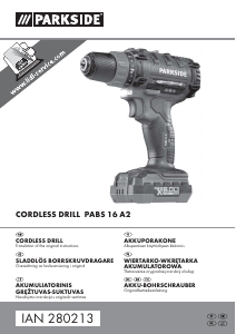 Bruksanvisning Parkside IAN 280213 Borrskruvdragare